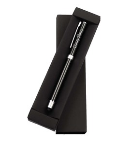 Kişiye Özel 500 ML Deri Çantalı Gri Çelik Termos & Mermer Desenli Defter & Kalın Siyah Touch Pen & Godiva Napoliten Çikolata Hed #4