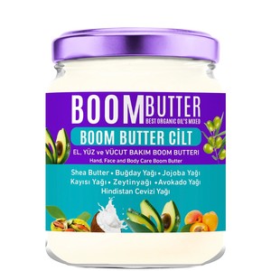 Boom Butter Cilt Bakım Yağı & El ve Yüz Havlusu & Saten Toka & Yüz Maskesi Hediye Seti #4