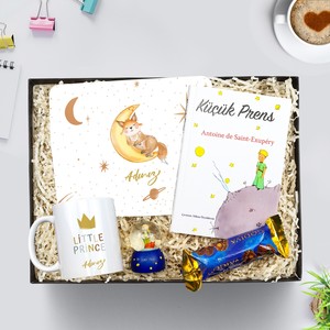 Kişiye Özel Mouse Pad &  Küçük Prens Kar Küresi & Kişiye Özel Tasarım Kupa & Godiva Domes Çikolata & Küçük Prens Kitabı Hediye S