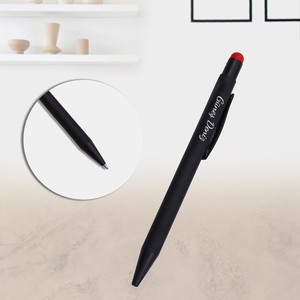 Kişiye Özel Kırmızı Renk Detaylı Touch Pen #1